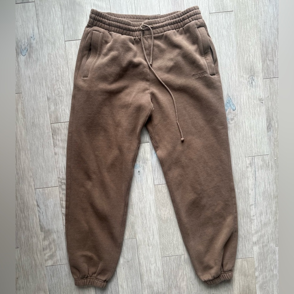 Roots Cozy Brown Sweatpants‎ Size 3